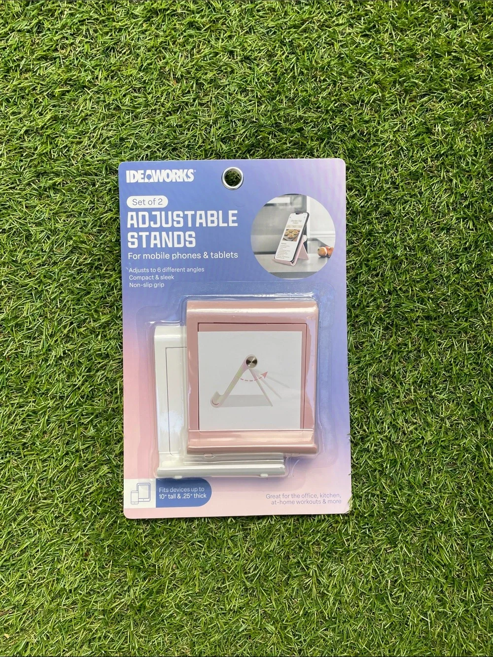 Rose Gold & White Adjustable Phone & Tablet Stands - Set of 2